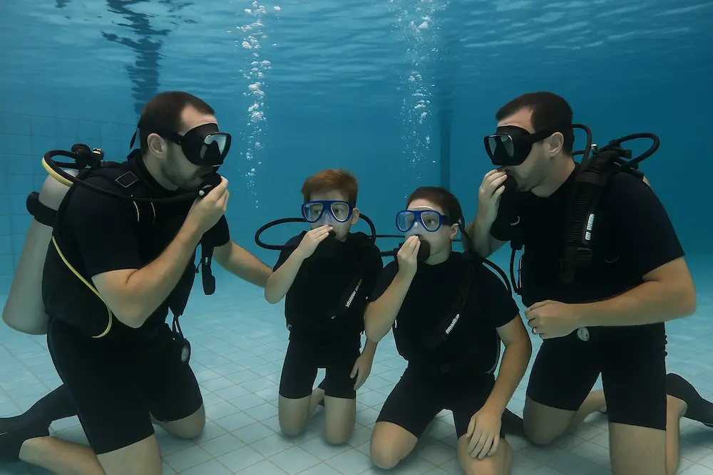 Tauchen Kassel – Schnuppertauchen und Tauchkurse bei PressureHub 1 Erste Atemzüge unter Wasser beim Schnuppertauchen