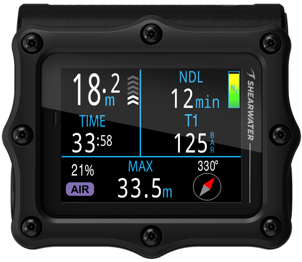 Shearwater Perdix 3 Black High-End Tauchcomputer