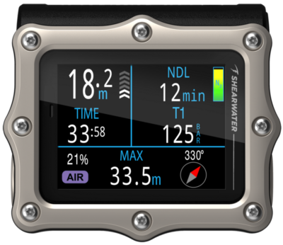 Shearwater Perdix 3 Silver High-End Tauchcomputer