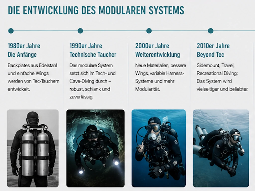 Wing & Backplate – Die Geschichte des modularen Tarierungssystems 2 wings entwicklung